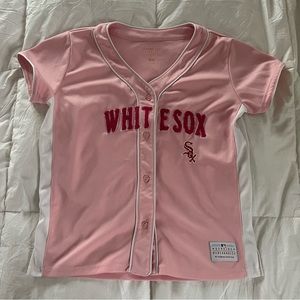 Pink White Sox Jersey